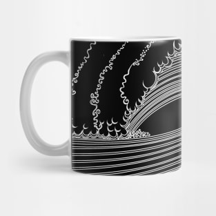 Pacific Waves V Noir Mug